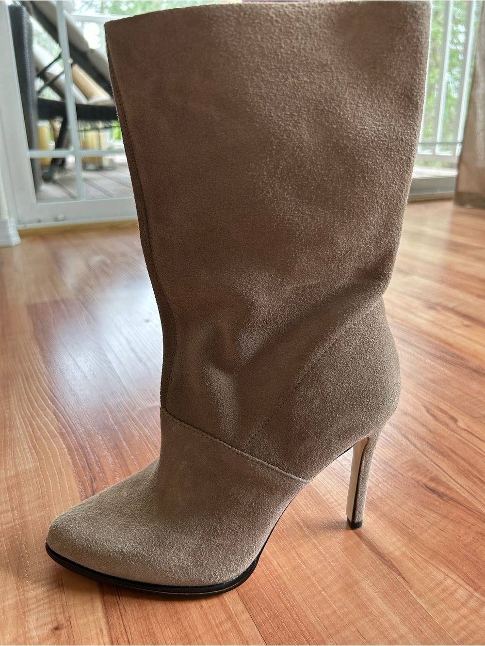 BCBGeneration Women’s Ankle Boots in Suede Beige Tan Women’s Size 7.5 Feminine - Picture 3 of 5